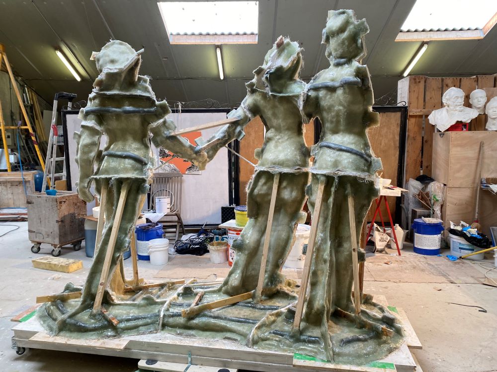 Ajout de l'armature en bois